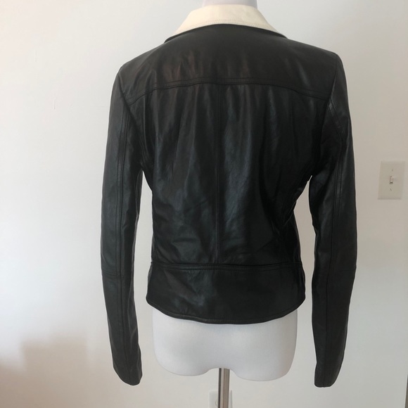 LAUREN 100% Leather Moto Jacket NWT - Picture 3 of 8